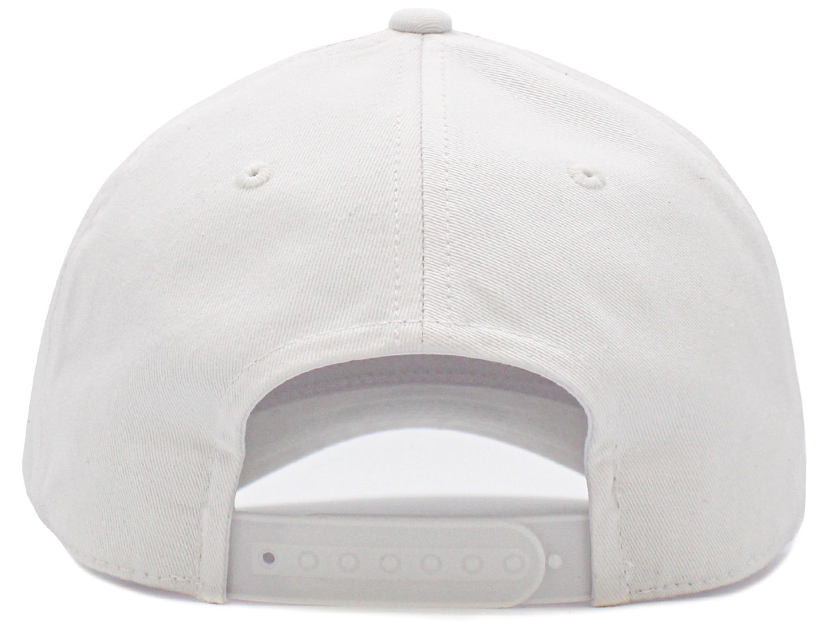White Baseball 5 Panel Cap Back View
